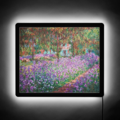 Claude Monet _ The Artists Garden at Giverny LED Sign