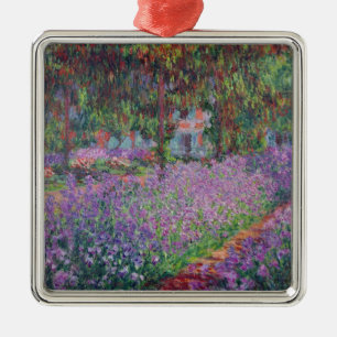 Claude Monet The Artist's Garden at Giverny Metal Ornament