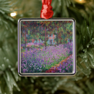 Claude Monet   The Artist's Garden at Giverny Metal Ornament