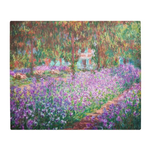 Claude Monet _ The Artists Garden at Giverny Metal Print