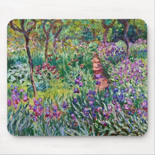 Claude Monet _ The Artists Garden at Giverny Mouse Pad