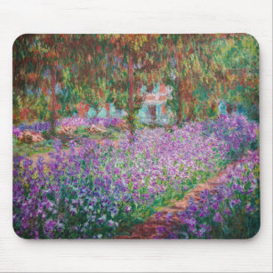 Claude Monet - The Artist's Garden at Giverny Mouse Pad