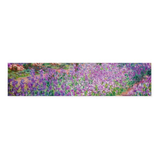 Claude Monet - The Artist's Garden at Giverny Napkin Bands (Unfolded)