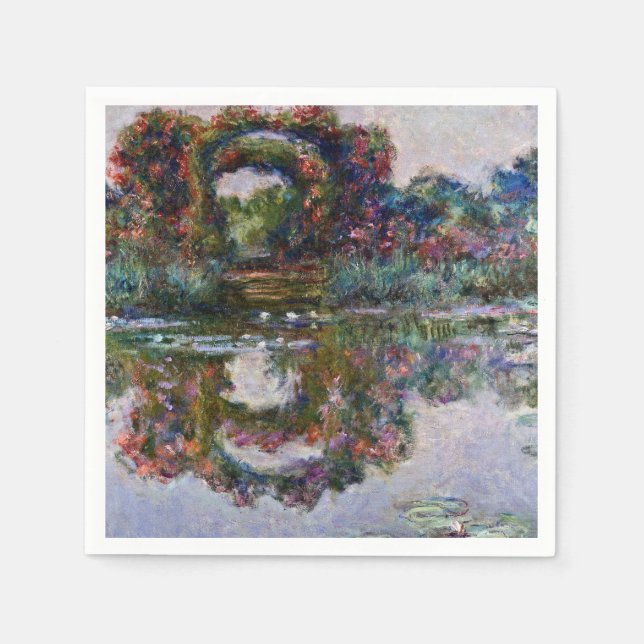 Claude Monet - The Artists Garden At Giverny Napkins (Front)