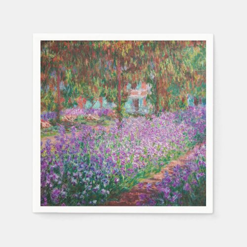 Claude Monet _ The Artists Garden at Giverny Napkins