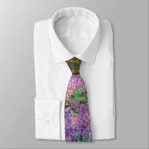 Claude Monet _ The Artists Garden at Giverny Neck Tie