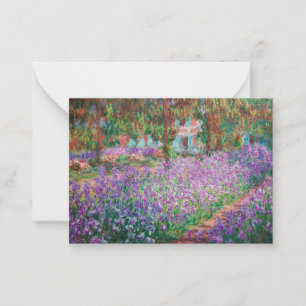 Claude Monet - The Artist's Garden at Giverny Note Card