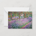 Claude Monet - The Artist's Garden at Giverny Note Card<br><div class="desc">The Artist's Garden at Giverny / Le Jardin de l'artiste a Giverny - Claude Monet,  1900</div>