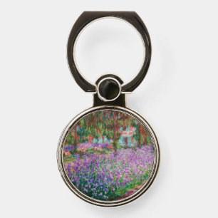 Claude Monet - The Artist's Garden at Giverny Phone Ring Stand
