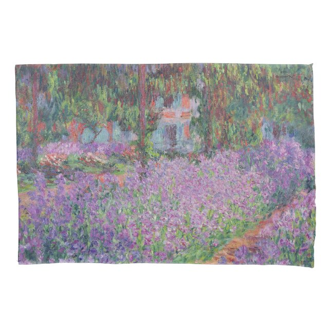 Claude Monet | The Artist's Garden at Giverny Pillow Case (Front)