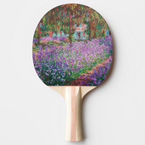 Claude Monet _ The Artists Garden at Giverny Ping Pong Paddle