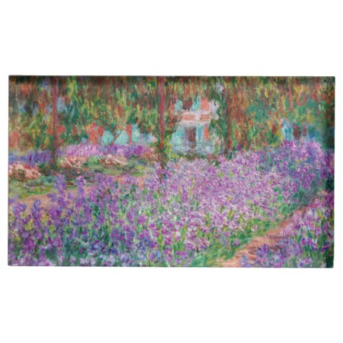 Claude Monet _ The Artists Garden at Giverny Place Card Holder