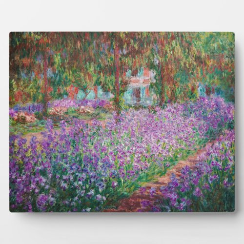 Claude Monet _ The Artists Garden at Giverny Plaque