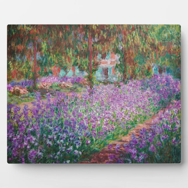 Claude Monet - The Artist's Garden at Giverny Plaque (Front)