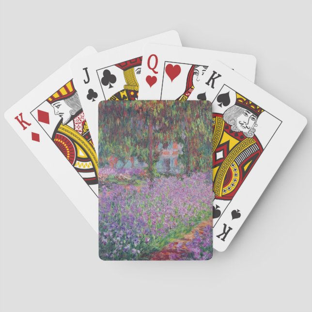 Claude Monet | The Artist's Garden at Giverny Poker Cards (Back)