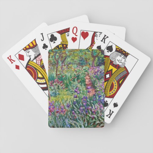 Claude Monet _ The Artists Garden at Giverny Poker Cards