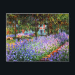 Claude Monet The Artist's Garden at Giverny Postcard<br><div class="desc">Claude Monet's garden in Giverny,  France as painted by the artist.</div>
