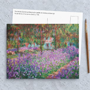 Claude Monet - The Artist's Garden at Giverny Postcard