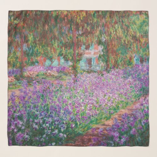 Claude Monet _ The Artists Garden at Giverny Scarf
