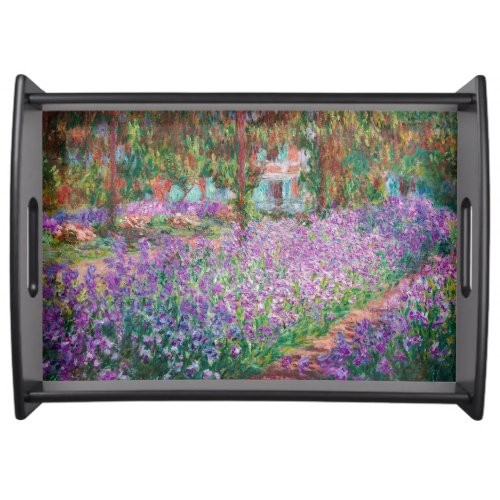 Claude Monet _ The Artists Garden at Giverny Serving Tray