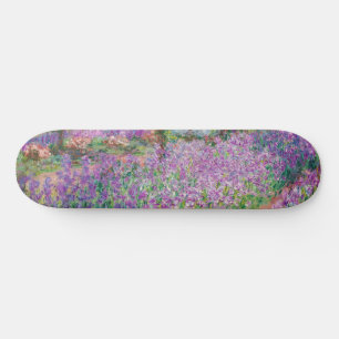 Claude Monet - The Artist's Garden at Giverny Skateboard