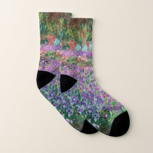 Claude Monet _ The Artists Garden at Giverny Socks