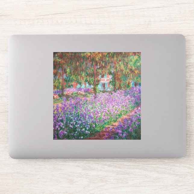 Claude Monet - The Artist's Garden at Giverny Sticker (Computer)