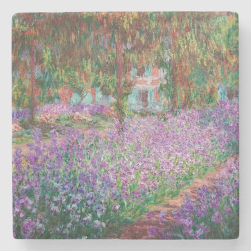Claude Monet _ The Artists Garden at Giverny Stone Coaster