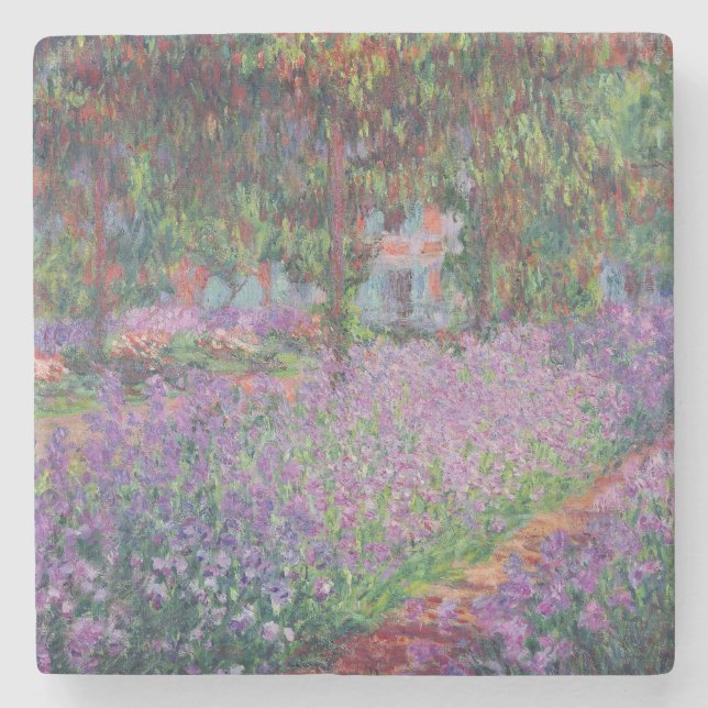Claude Monet | The Artist's Garden at Giverny Stone Coaster (Front)