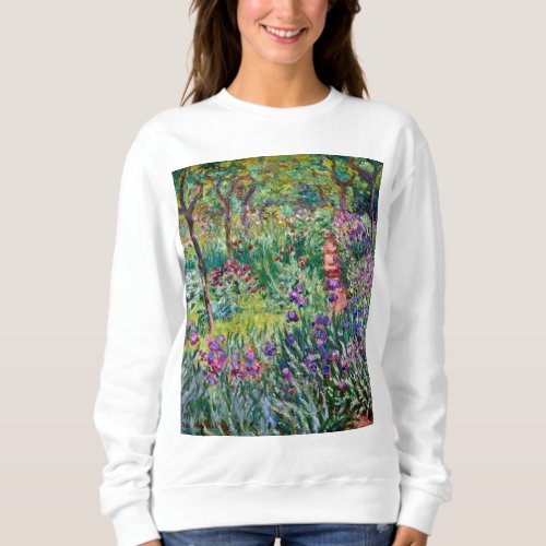 Claude Monet _ The Artists Garden at Giverny Sweatshirt