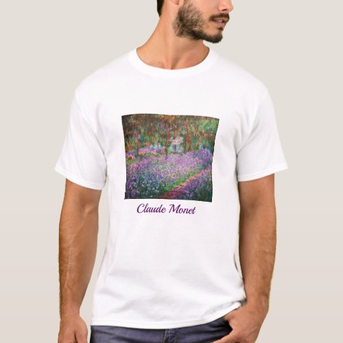 Claude Monet _ The Artists Garden at Giverny T_Shirt