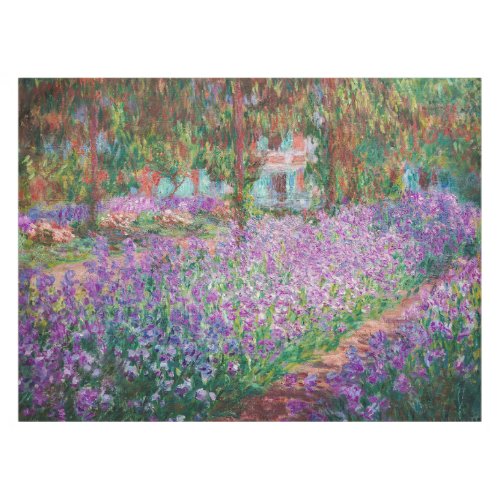 Claude Monet _ The Artists Garden at Giverny Tablecloth