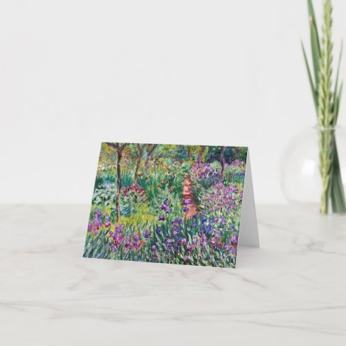 Claude Monet _ The Artists Garden at Giverny Thank You Card