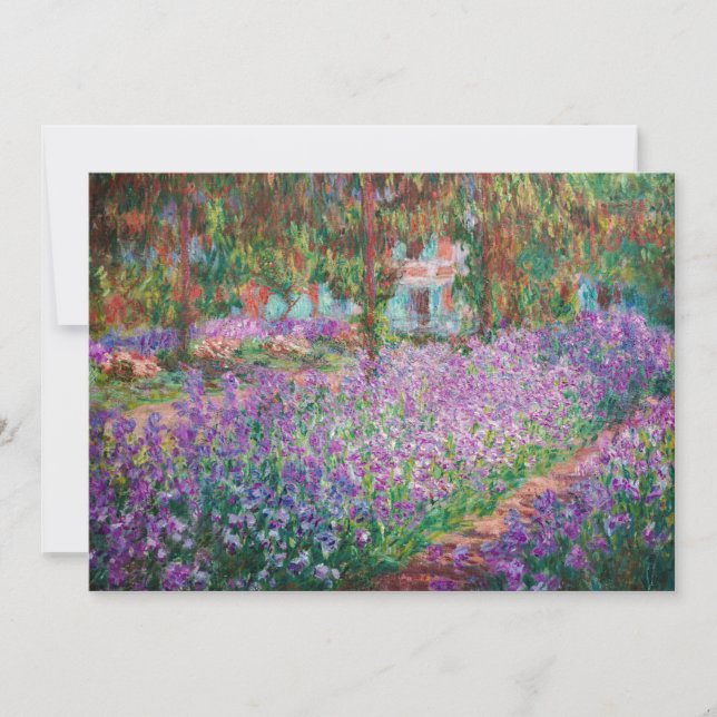 Claude Monet - The Artist's Garden at Giverny Thank You Card (Front)