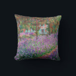 Claude Monet - The Artist's Garden at Giverny Throw Pillow<br><div class="desc">The Artist's Garden at Giverny / Le Jardin de l'artiste a Giverny - Claude Monet,  1900</div>