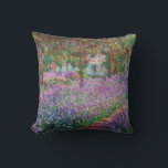 Claude Monet - The Artist's Garden at Giverny Throw Pillow<br><div class="desc">The Artist's Garden at Giverny / Le Jardin de l'artiste a Giverny - Claude Monet,  1900</div>