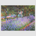 Claude Monet The Artist's Garden at Giverny Tissue Paper<br><div class="desc">Claude Monet's garden in Giverny,  France as painted by the artist.</div>