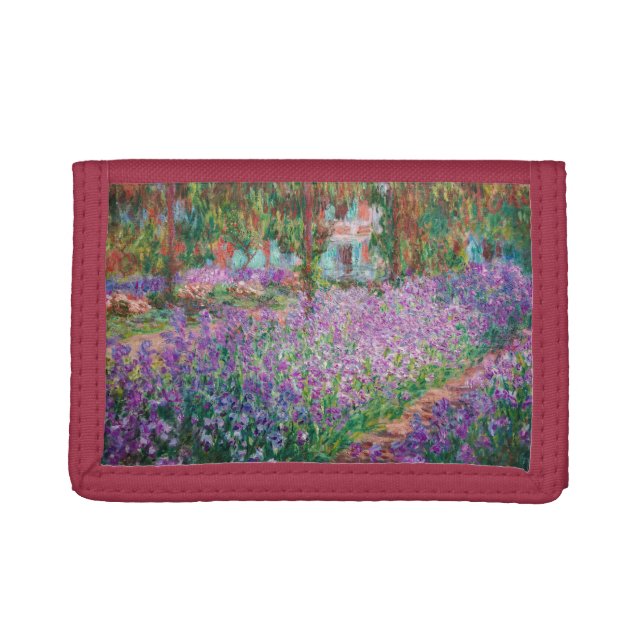 Claude Monet - The Artist's Garden at Giverny Trifold Wallet (Front)