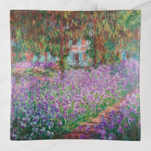 Claude Monet _ The Artists Garden at Giverny Trinket Tray