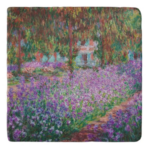 Claude Monet _ The Artists Garden at Giverny  Trivet