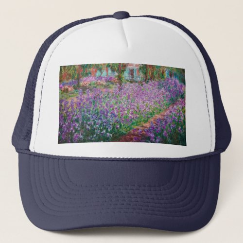 Claude Monet _ The Artists Garden at Giverny Trucker Hat
