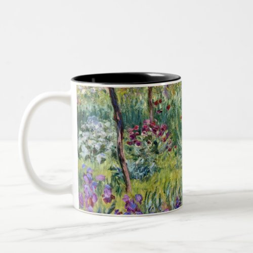 Claude Monet _ The Artists Garden at Giverny Two_Tone Coffee Mug