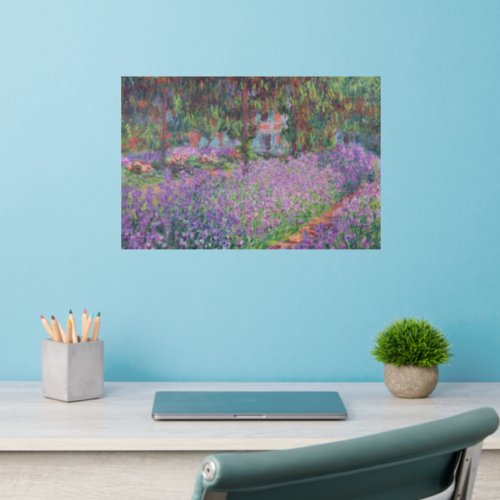 Claude Monet  The Artists Garden at Giverny Wall Decal