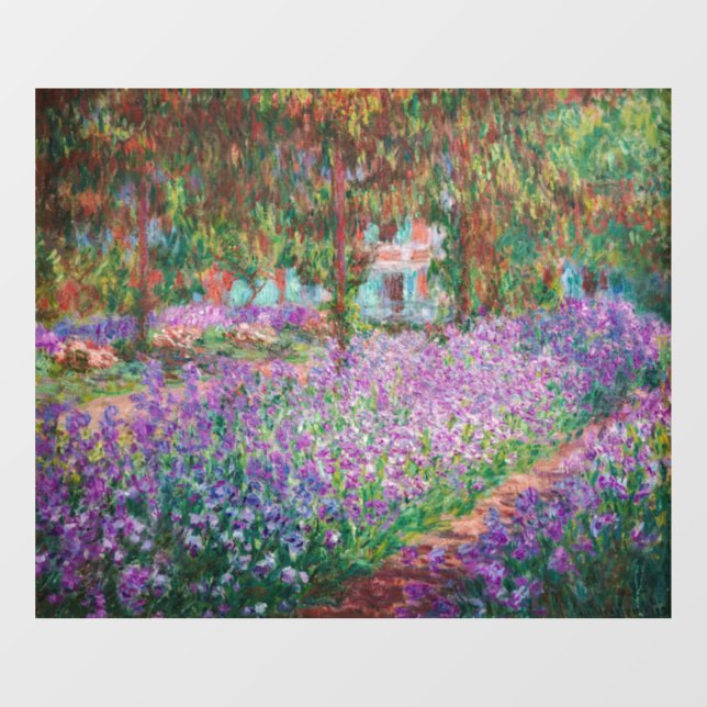 Claude Monet - The Artist's Garden at Giverny Window Cling (Sheet)