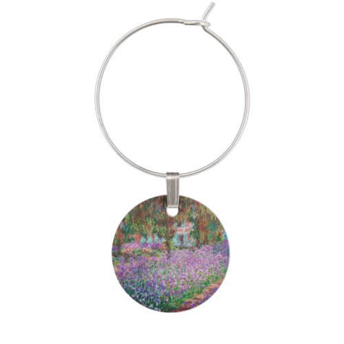 Claude Monet _ The Artists Garden at Giverny Wine Charm