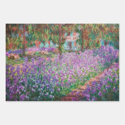 Claude Monet _ The Artists Garden at Giverny Wrapping Paper Sheets