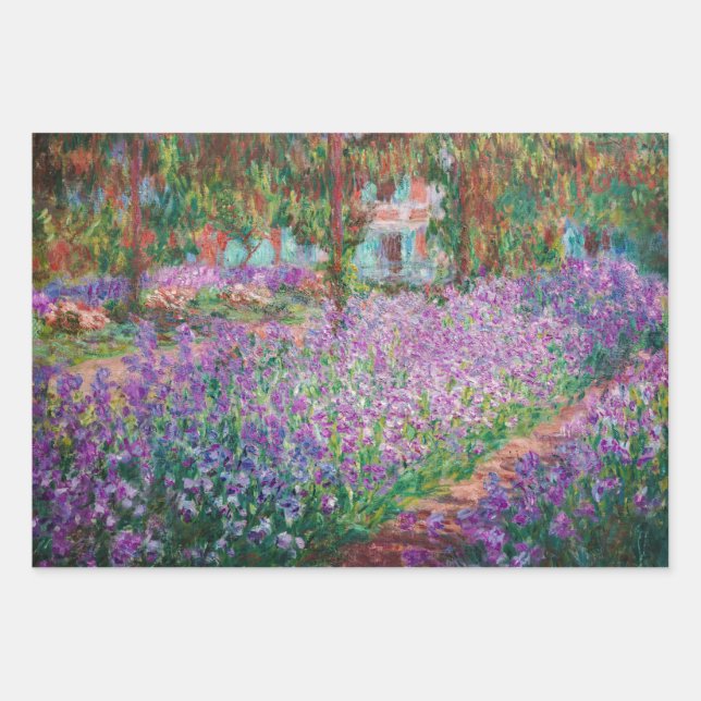 Claude Monet - The Artist's Garden at Giverny Wrapping Paper Sheets (Front)