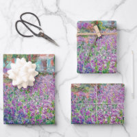 Claude Monet - The Artist's Garden at Giverny Wrapping Paper Sheets
