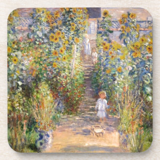 Claude Monet The Artist's Garden at Vétheuil, 1880 Drink Coaster