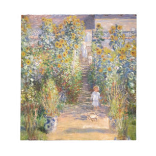 Claude Monet The Artist's Garden at Vétheuil, 1880 Notepad